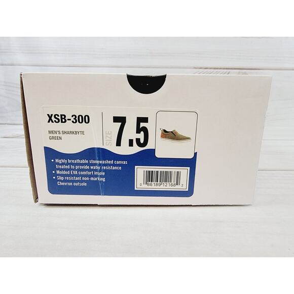 Xtratuf Mens Sharkbyte Green XSB-300 Canvas Boat Shoes Size 7. 5 - Picture 6 of 13